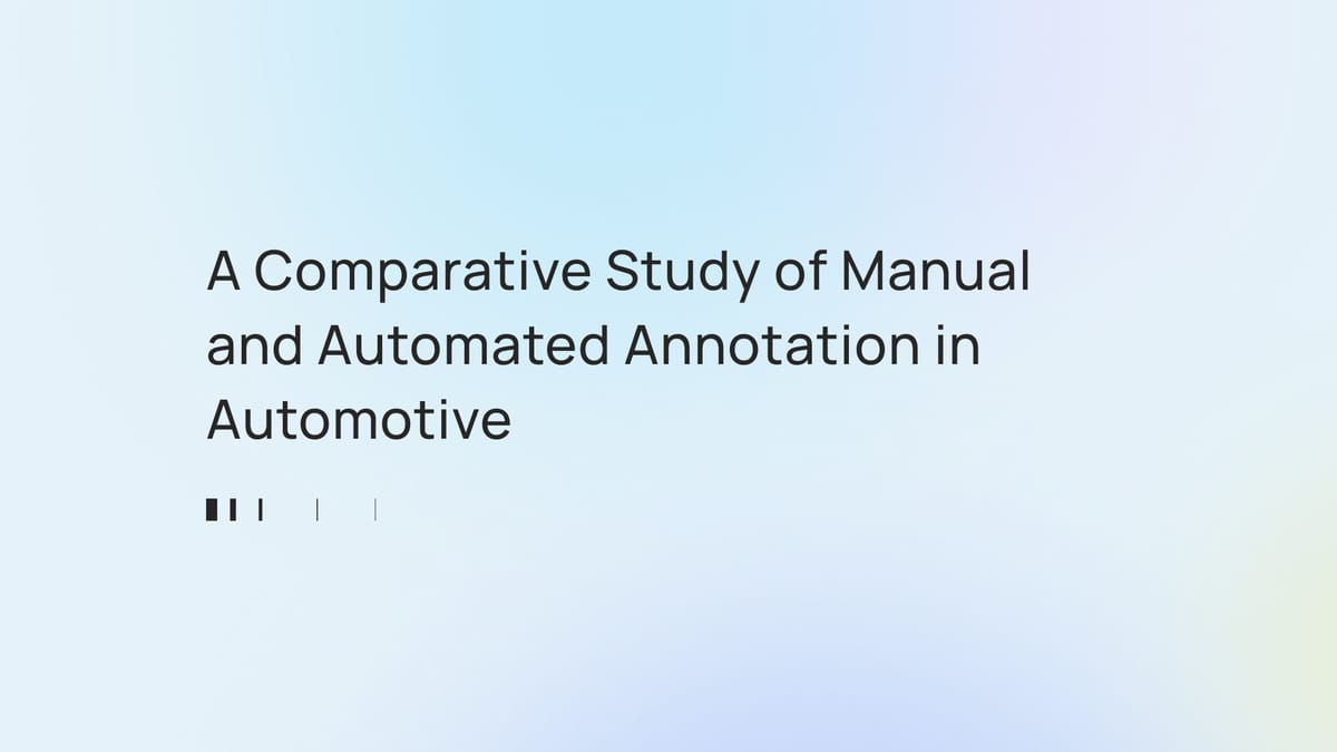 A Comparative Study of Manual and Automated Annotation in Automotive