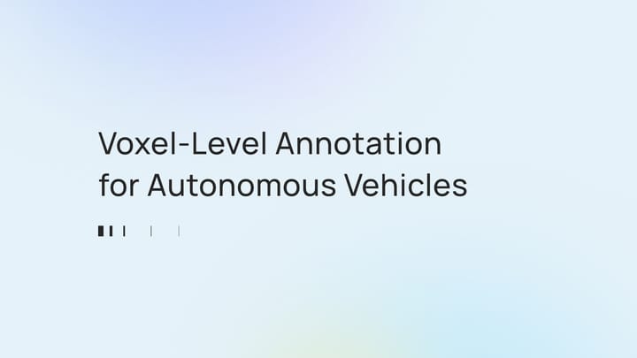 3D Occupancy Grid Annotation for Autonomous AI