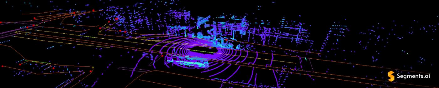 Automotive 3D road marking annotation example